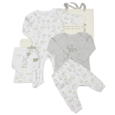 E13346: Baby Unisex Animals 8 Piece Gift set (0-6 Months)